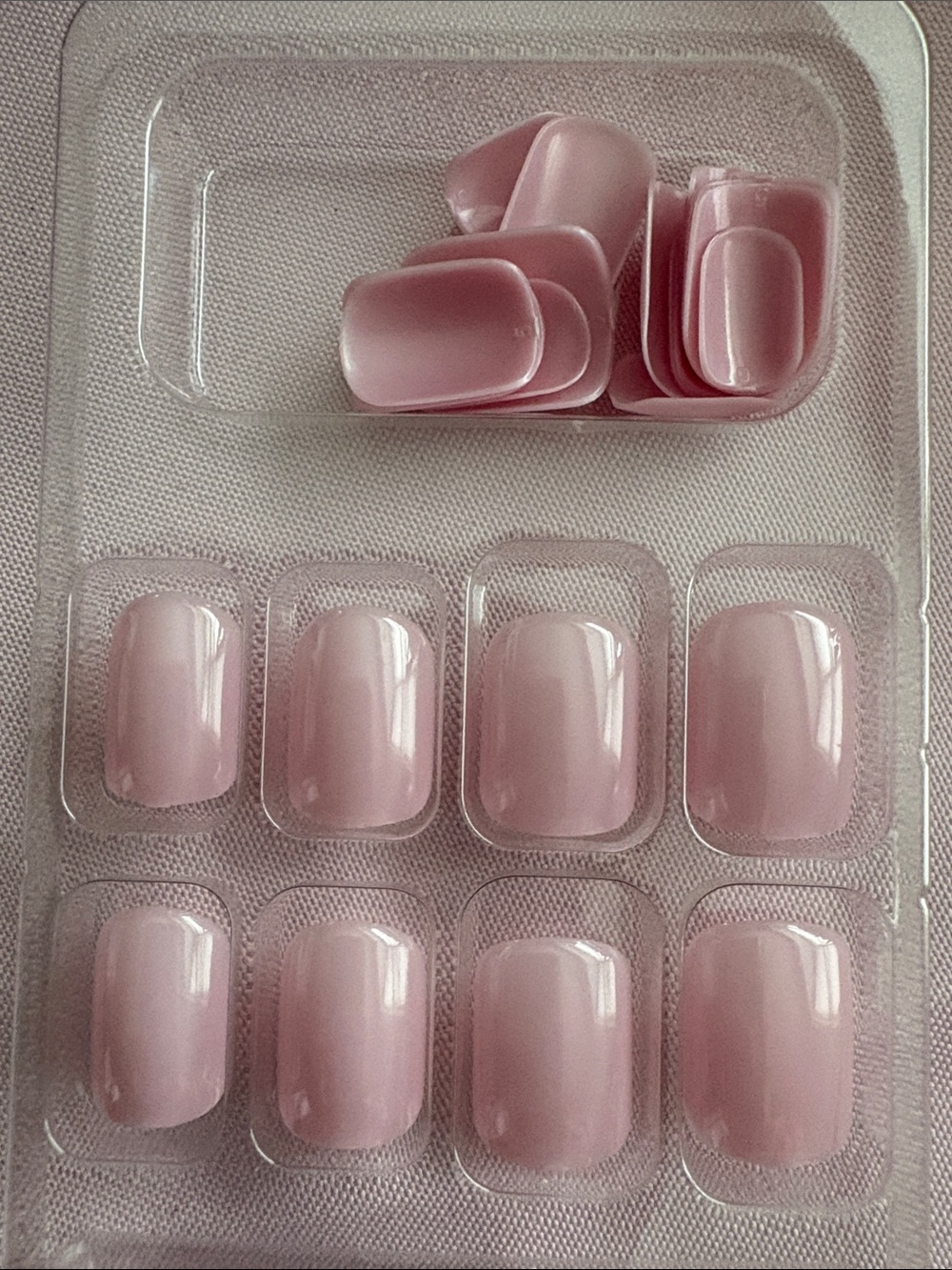 Press on Nails Short Length Glossy Pink